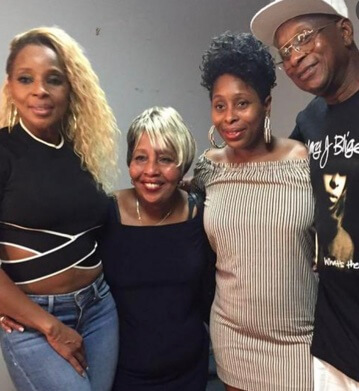 Thomas Blige with his ex-wife Cora Blige and daughters.